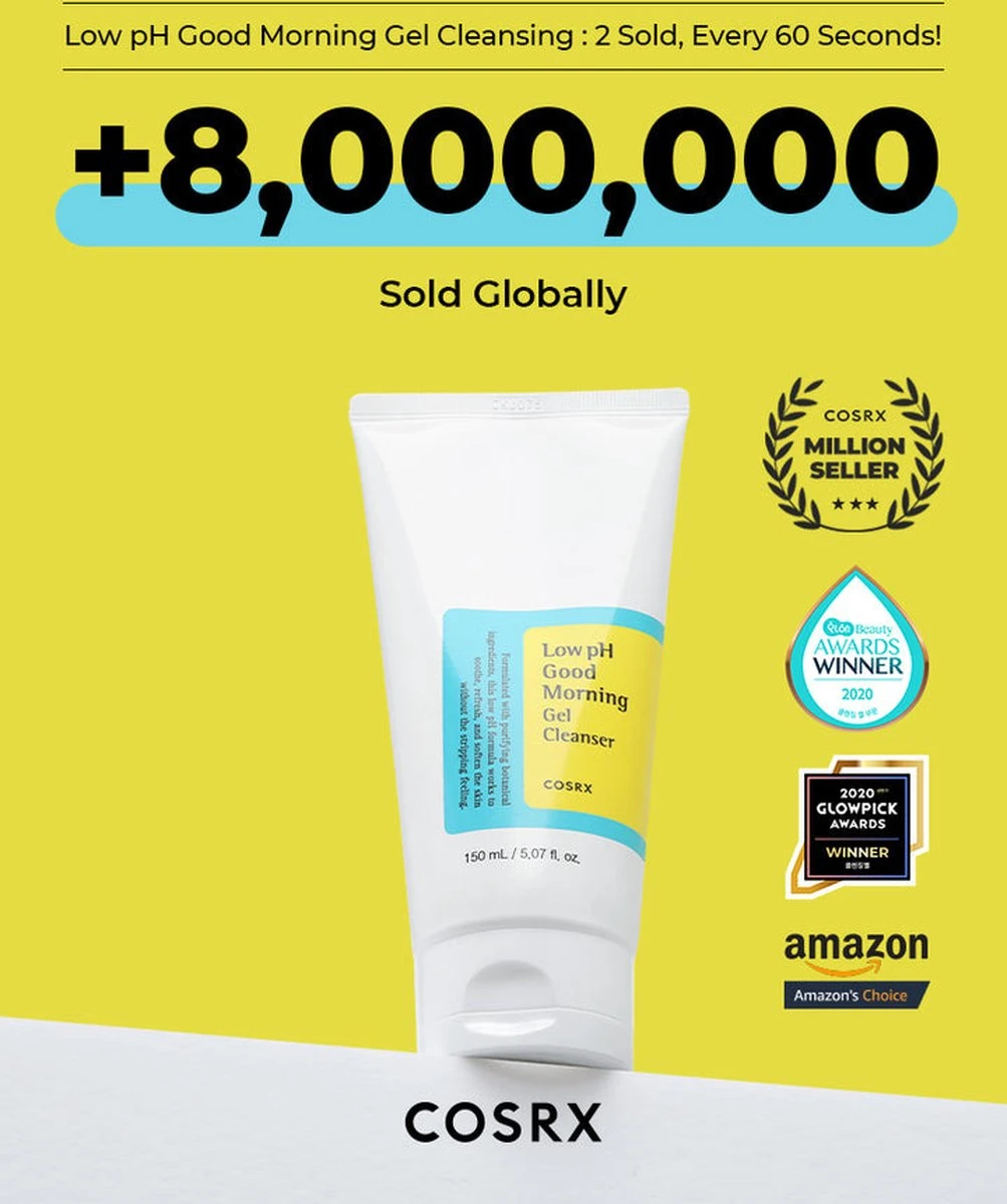 COSRX Low Ph Good Morning Gel - 150ml 6 COSRX Low Ph Good Morning Gel - 150ml - Afbeelding 4