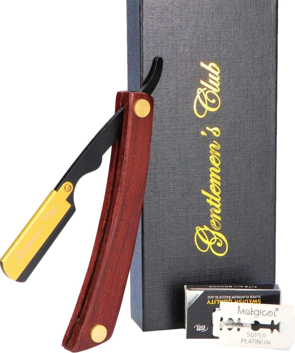 Premium Shavette Open Scheermes Met 20 Scheermesjes - Straight Razor Kappersmes - Barbiersmes - Cut Throat Razor Nekmes - Klassiek Klap Scheermes - Safety Razor Feather Mes 3 Premium Shavette Open Scheermes Met 20 Scheermesjes - Straight Razor Kappersmes - Barbiersmes - Cut Throat Razor Nekmes - Klassiek Klap Scheermes - Safety Razor Feather Mes
