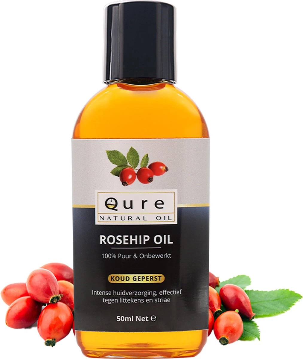 Rozenbottelolie 50ml| 100% Puur & Onbewerkt | Rosehip Oil Voor Huid, Haar En Lichaam 3 Rozenbottelolie 50ml| 100% Puur & Onbewerkt | Rosehip Oil Voor Huid, Haar En Lichaam