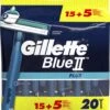 Gillette® Gillette BlueII Plus Wegwerpmesjes Mannen - 20 Stuks