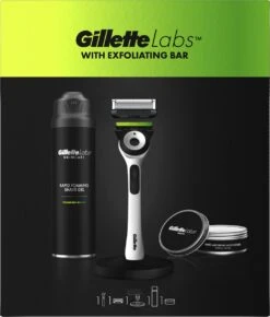 Gillette® GilletteLabs With Exfoliating Bar Set - Scheersyteem + Scheergel + Hydraterende Crème – Van Gillette Voor Mannen -Lichaamsverzorging Winkel 1023x1200
