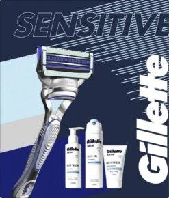 Gillette® Gillette Geschenkset SkinGuard Sensitive - Scheersysteem Voor Mannen + SkinGuard Scheergel 200ml + Hydraterende Crème 100ml + Gezichtsreiniger 140ml 11 Gillette® Gillette Geschenkset SkinGuard Sensitive - Scheersysteem Voor Mannen + SkinGuard Scheergel 200ml + Hydraterende Crème 100ml + Gezichtsreiniger 140ml -Lichaamsverzorging Winkel 1023x1200 3