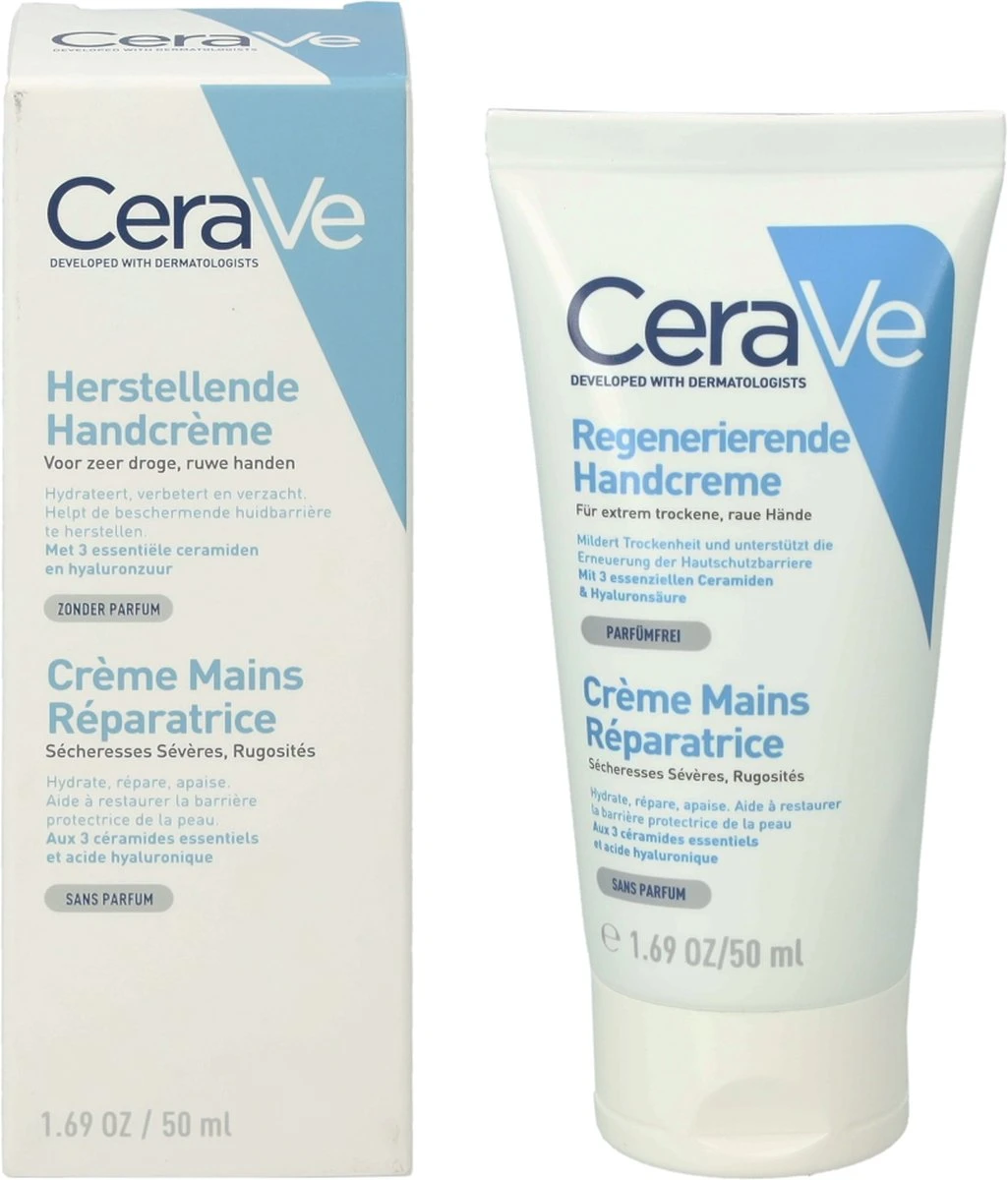 CeraVe - Reparative Handcream - Handcrème - Tegen Droge En Ruwe Handen - 50 Ml 4 CeraVe - Reparative Handcream - Handcrème - Tegen Droge En Ruwe Handen - 50 Ml - Afbeelding 2