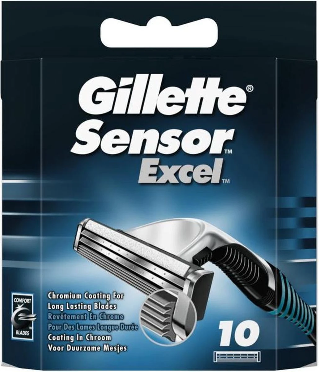 Gillette® Gillette Sensor Excel Scheermesjes Mannen - 10 Stuks 5 Gillette® Gillette Sensor Excel Scheermesjes Mannen - 10 Stuks - Afbeelding 3