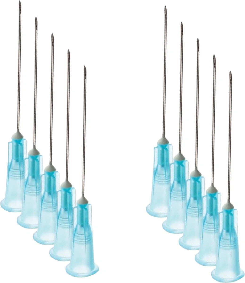 Terumo - Gelaat Steriele Naalden - 23g - 0.6 X 25 Mm - Blauw - Gerstkorrel - Milia - Comedonen - 10 Stuks 3 Terumo - Gelaat Steriele Naalden - 23g - 0.6 X 25 Mm - Blauw - Gerstkorrel - Milia - Comedonen - 10 Stuks