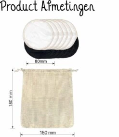 Bamboozy 12 Zwart + Wit Wasbare Wattenschijfjes Herbruikbare Wattenschijfjes Zero Waste Duurzame Bamboe 14 Bamboozy 12 Zwart + Wit Wasbare Wattenschijfjes Herbruikbare Wattenschijfjes Zero Waste Duurzame Bamboe -Lichaamsverzorging Winkel 1046x1200 4