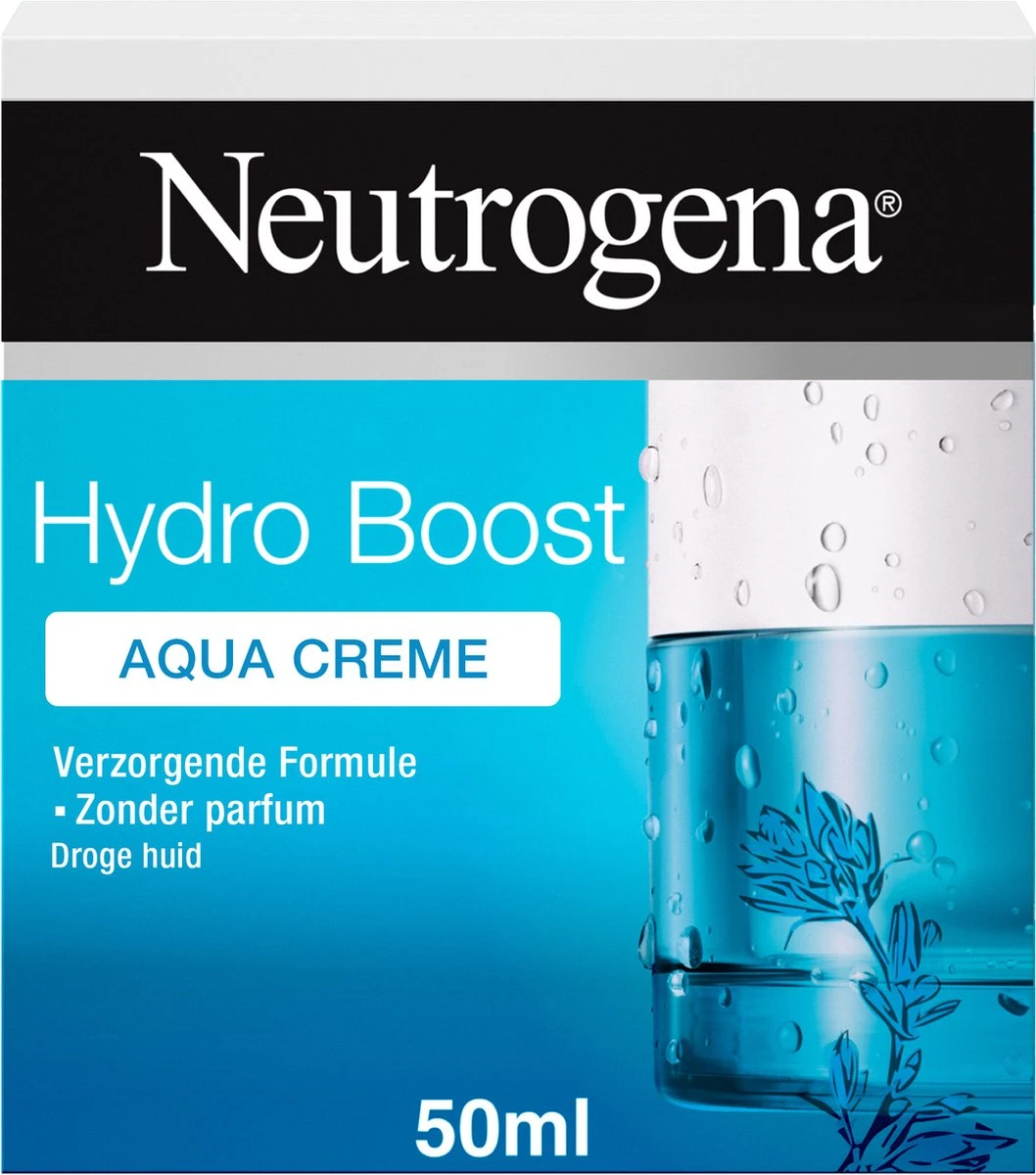 Neutrogena Hydro Boost Aqua Crème, Gezichtscrème, Gezichtsverzorging, Dagcrème Voor Droge Huid, Olievrij, Parfumvrij, 50 Ml 4 Neutrogena Hydro Boost Aqua Crème, Gezichtscrème, Gezichtsverzorging, Dagcrème Voor Droge Huid, Olievrij, Parfumvrij, 50 Ml - Afbeelding 2