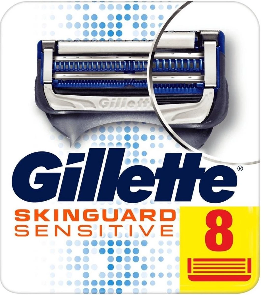 Gillette® Gillette Skinguard Sensitive Scheermesjes Mannen - 8 Stuks 3 Gillette® Gillette Skinguard Sensitive Scheermesjes Mannen - 8 Stuks
