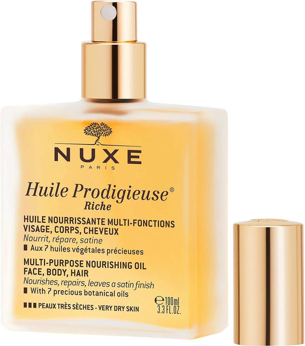Nuxe Huile Prodigieuse Riche Dry Oil Droogolie - 100 Ml 12 Nuxe Huile Prodigieuse Riche Dry Oil Droogolie - 100 Ml - Afbeelding 10