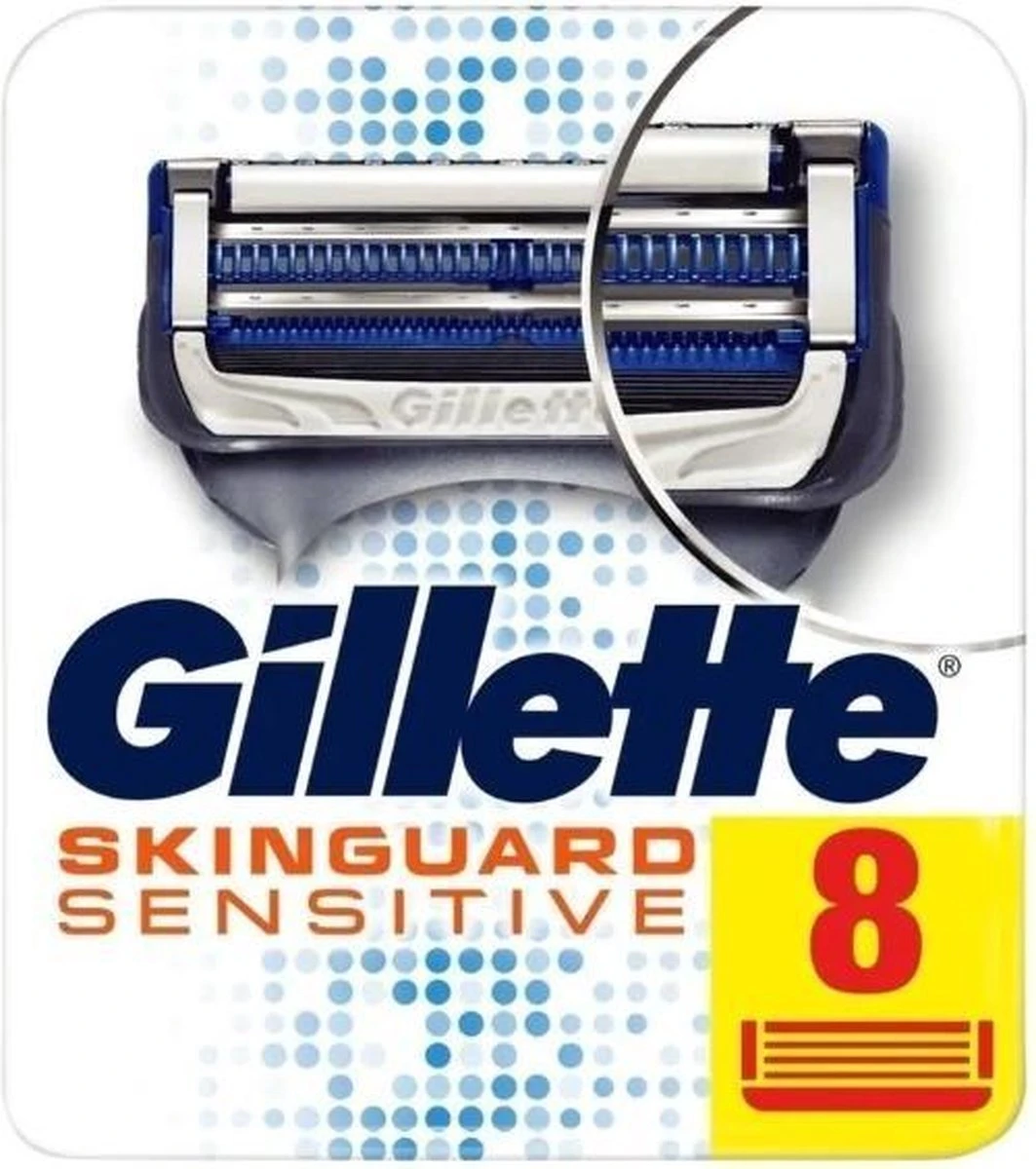 Gillette® Gillette Skinguard Sensitive Scheermesjes Mannen - 8 Stuks 13 Gillette® Gillette Skinguard Sensitive Scheermesjes Mannen - 8 Stuks - Afbeelding 11