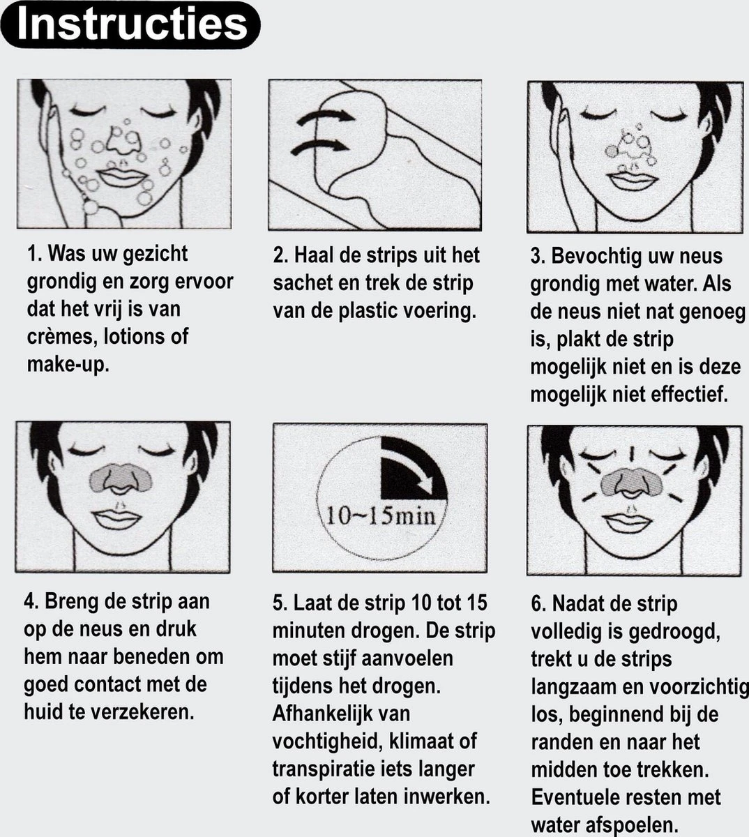 Dear She Nose Pore Strips (10 Strips), Diep Reinigende Neus Strips | Houtskool | Charcoal | Mee-eter Verwijderen | Blackhead Removal | Verstopte Poriën | Puisten | Acne | Vette Huid | Peeling Nose Mask | Pimplepatches | Skincare | Cleansing Strips 8 Dear She Nose Pore Strips (10 Strips), Diep Reinigende Neus Strips | Houtskool | Charcoal | Mee-eter Verwijderen | Blackhead Removal | Verstopte Poriën | Puisten | Acne | Vette Huid | Peeling Nose Mask | Pimplepatches | Skincare | Cleansing Strips - Afbeelding 6