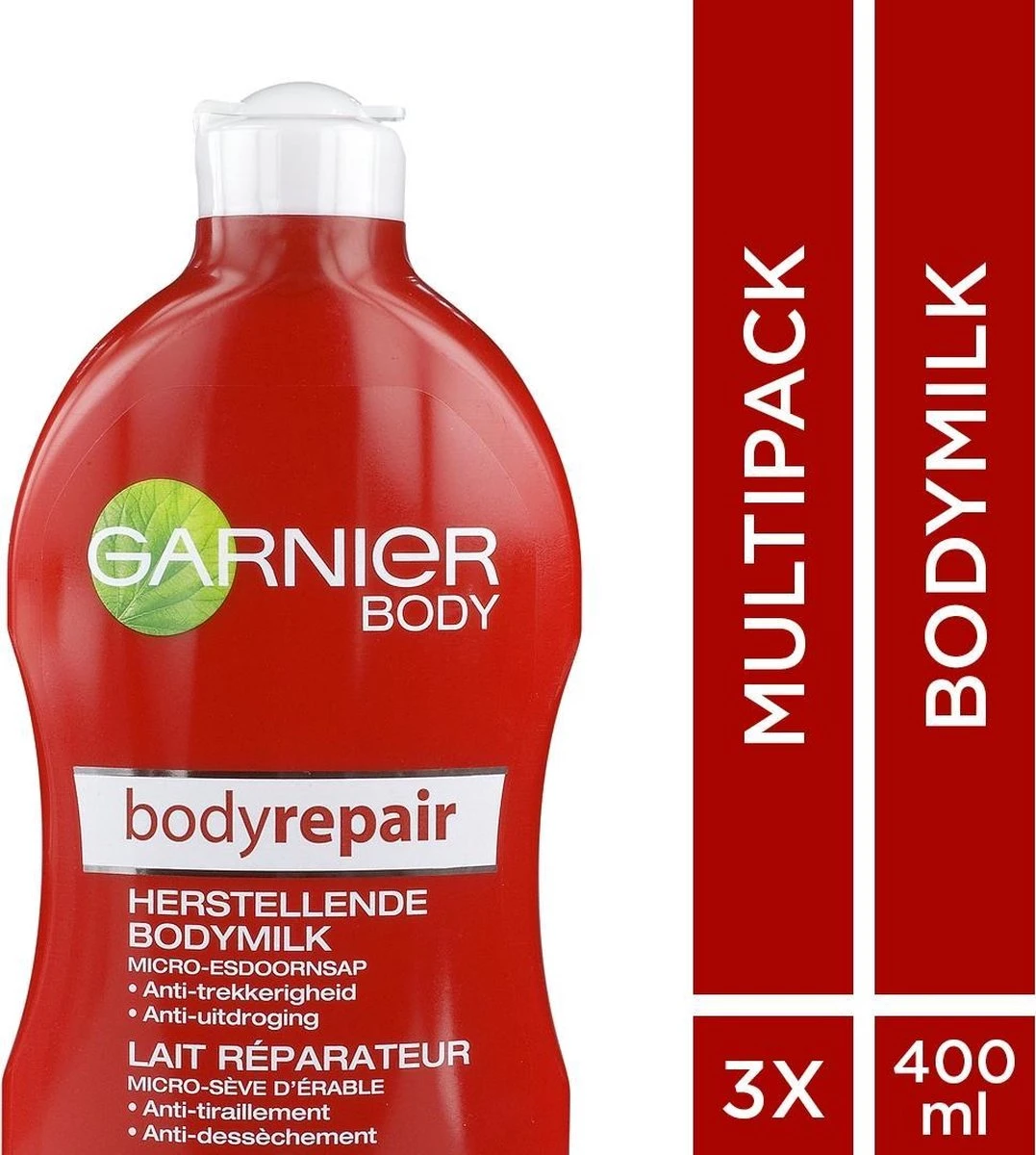 Garnier Body Repair Bodymilk - 3 X 400 Ml - Voordeelverpakking 4 Garnier Body Repair Bodymilk - 3 X 400 Ml - Voordeelverpakking - Afbeelding 2