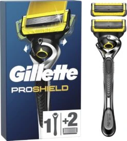 Gillette® Gillette ProShield - Scheersysteem - Voor Mannen - 1 Gillette Scheersysteem - 2 Navulmesjes