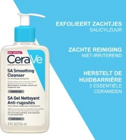 CeraVe - SA Smoothing Cleanser - Reinigingsgel - Droge Tot Ruwe Huid - 473 Ml 17 CeraVe - SA Smoothing Cleanser - Reinigingsgel - Droge Tot Ruwe Huid - 473 Ml -Lichaamsverzorging Winkel 1082x1200 5