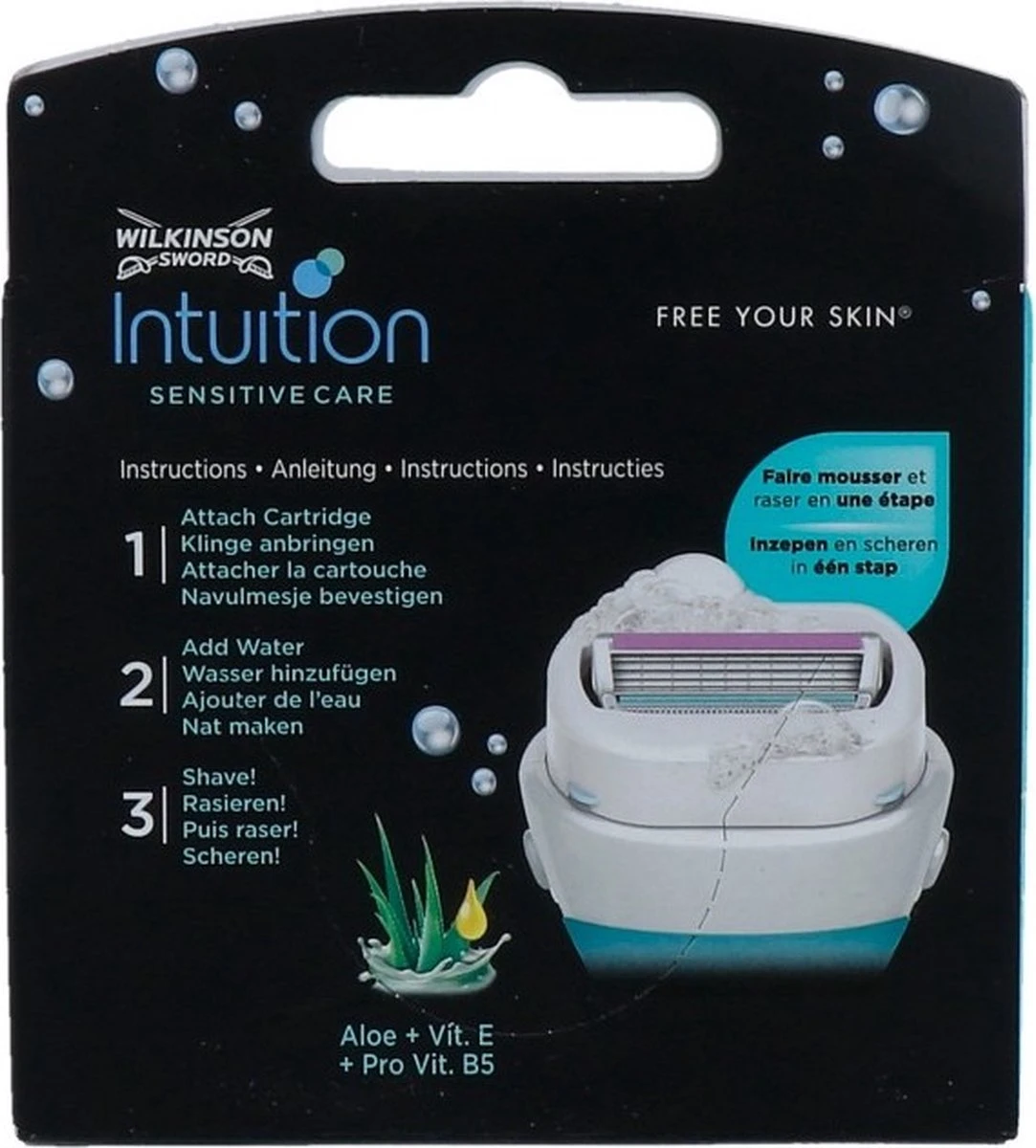 Wilkinson Intuition Sensitive Care 4 Scheermesjes - Navulling 11 Wilkinson Intuition Sensitive Care 4 Scheermesjes - Navulling - Afbeelding 9