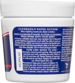Clearasil Ultra Rapid Action Pads - Reinigingsdoekjes - 2 X 65 Stuks -Lichaamsverzorging Winkel 1086x1200