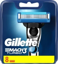 Gillette® Gillette Mach3 Turbo-8 Stuks-scheermesjes