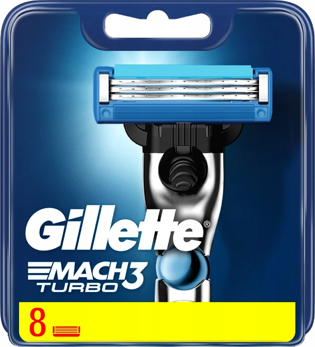 Gillette® Gillette Mach3 Turbo-8 Stuks-scheermesjes 3 Gillette® Gillette Mach3 Turbo-8 Stuks-scheermesjes