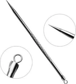 Merkloos Professionele Comedonen Drukker / Lepel RVS - Puistjes / Mee-eters / Acne Verwijderen - Puisten Verwijderaar - Set - Universeel -Lichaamsverzorging Winkel 1092x1200 1