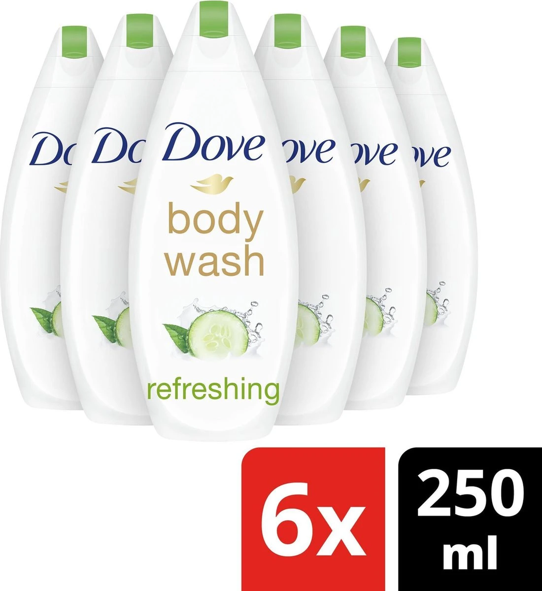 Dove Douchegel Go Fresh Refreshing - 6 X 250 Ml - Voordeelverpakking 5 Dove Douchegel Go Fresh Refreshing - 6 X 250 Ml - Voordeelverpakking - Afbeelding 3