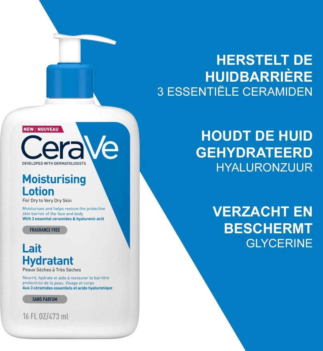 CeraVe - Moisturizing Lotion - Bodylotion - Droge Tot Zeer Droge Huid - 473 Ml 4 CeraVe - Moisturizing Lotion - Bodylotion - Droge Tot Zeer Droge Huid - 473 Ml - Afbeelding 2