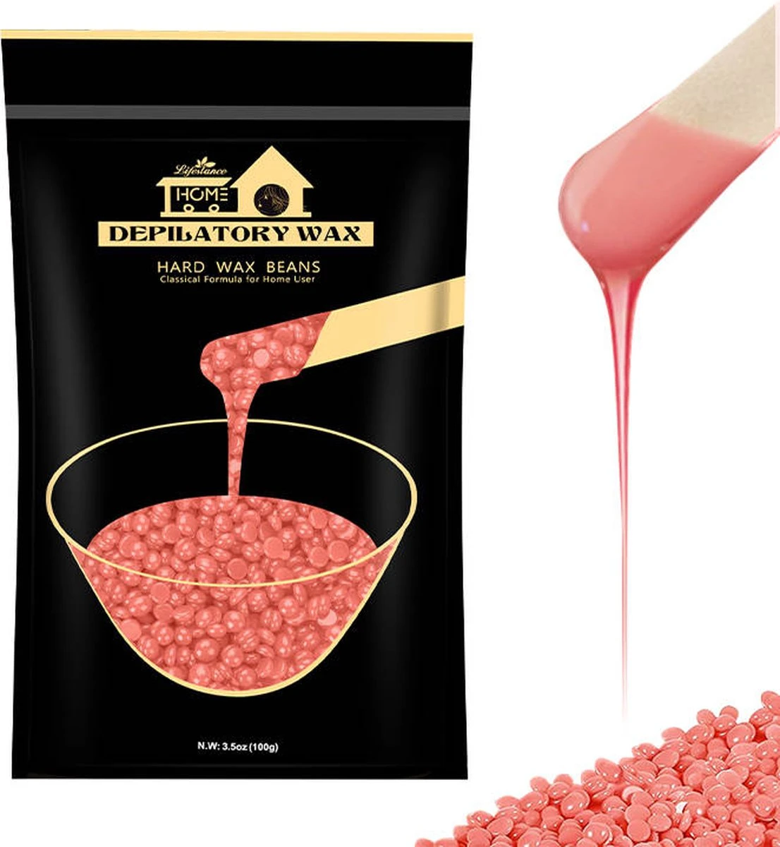 Lifestance Wax Kit - Wax Apparaat - Wax Beans - Wax Heater - Parels - Spatels - Ontharen - Waxen - Harsen - Moederdag Cadeautje - Zwart 9 Lifestance Wax Kit - Wax Apparaat - Wax Beans - Wax Heater - Parels - Spatels - Ontharen - Waxen - Harsen - Moederdag Cadeautje - Zwart - Afbeelding 7