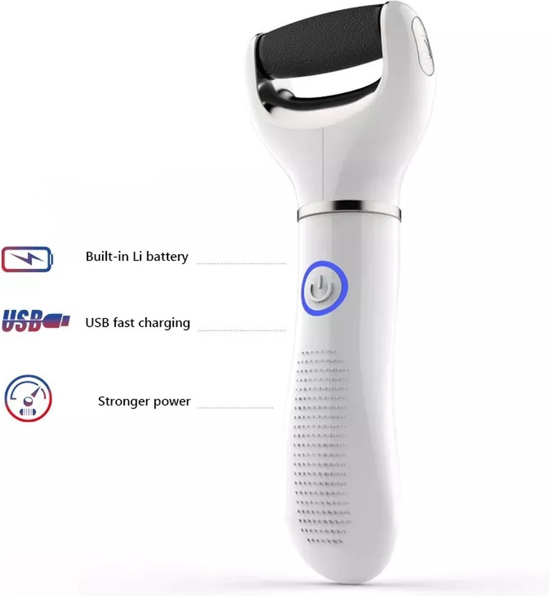 Vastu Eeltverwijderaar - Elektrische Oplaadbare Voetvijl Inclusief Opvangdoekje & Opbergzakje - Callus Remover - Inclusief Extra Opzetvijlen 5 Vastu Eeltverwijderaar - Elektrische Oplaadbare Voetvijl Inclusief Opvangdoekje & Opbergzakje - Callus Remover - Inclusief Extra Opzetvijlen - Afbeelding 3