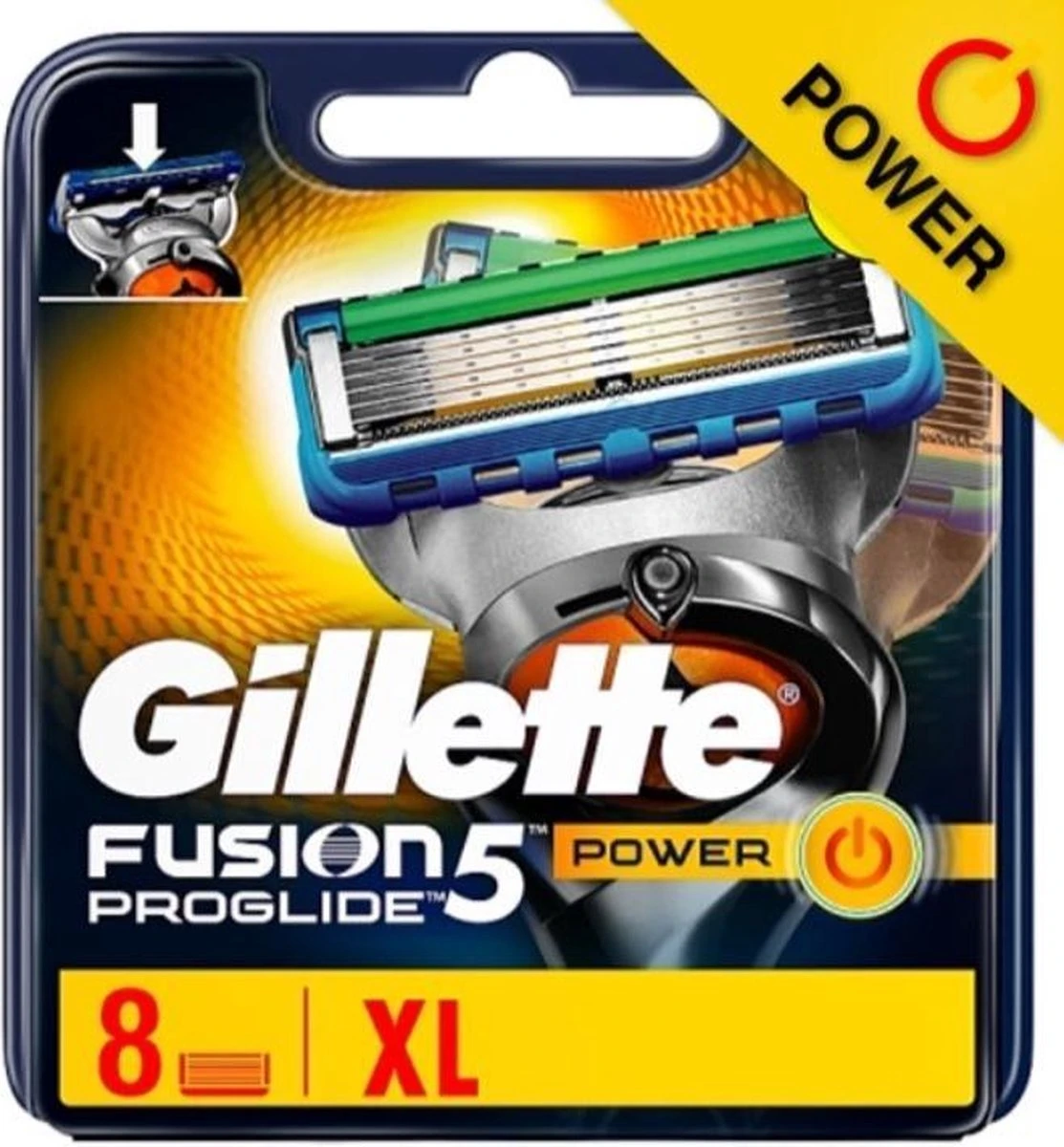 Gillette® Gillette Fusion ProGlide Power 8 Scheermesjes 3 Gillette® Gillette Fusion ProGlide Power 8 Scheermesjes