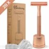 Bamboozy Safety Razor Met Houder RVS + 20 Scheermesjes Rose Gold Goud Voor Vrouwen Dames Mannen Double Edge Zero Waste Duurzaam Scheren 1 Bamboozy Safety Razor Met Houder RVS + 20 Scheermesjes Rose Gold Goud Voor Vrouwen Dames Mannen Double Edge Zero Waste Duurzaam Scheren -Lichaamsverzorging Winkel 1116x1200 11