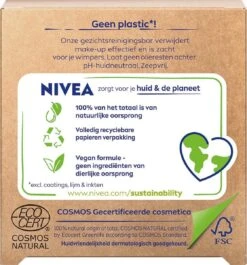 NIVEA Naturally Clean Face Bar Make Up Remover 75 Gr -Lichaamsverzorging Winkel 1118x1200
