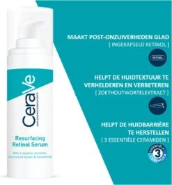 CeraVe Resurfacing Retinol Serum - 30ml - Voor Onzuivere Huid Met Neiging Tot Acne -Lichaamsverzorging Winkel 1119x1200 10