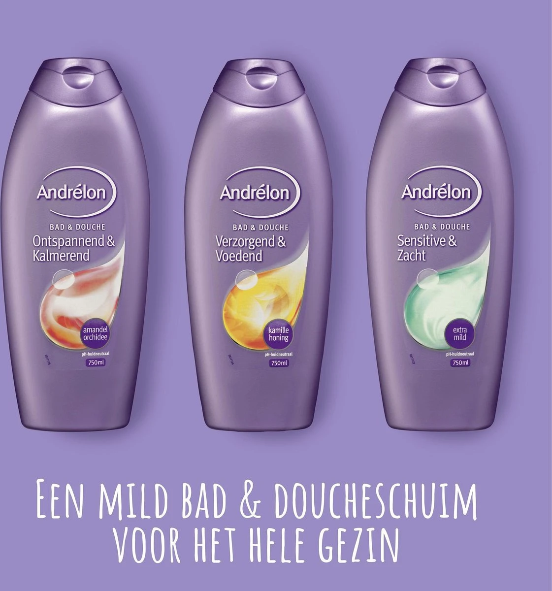 Andrélon Ontspannend & Kalmerend Bad & Douchegel - 6 X 750 Ml - Voordeelverpakking 7 Andrélon Ontspannend & Kalmerend Bad & Douchegel - 6 X 750 Ml - Voordeelverpakking - Afbeelding 5