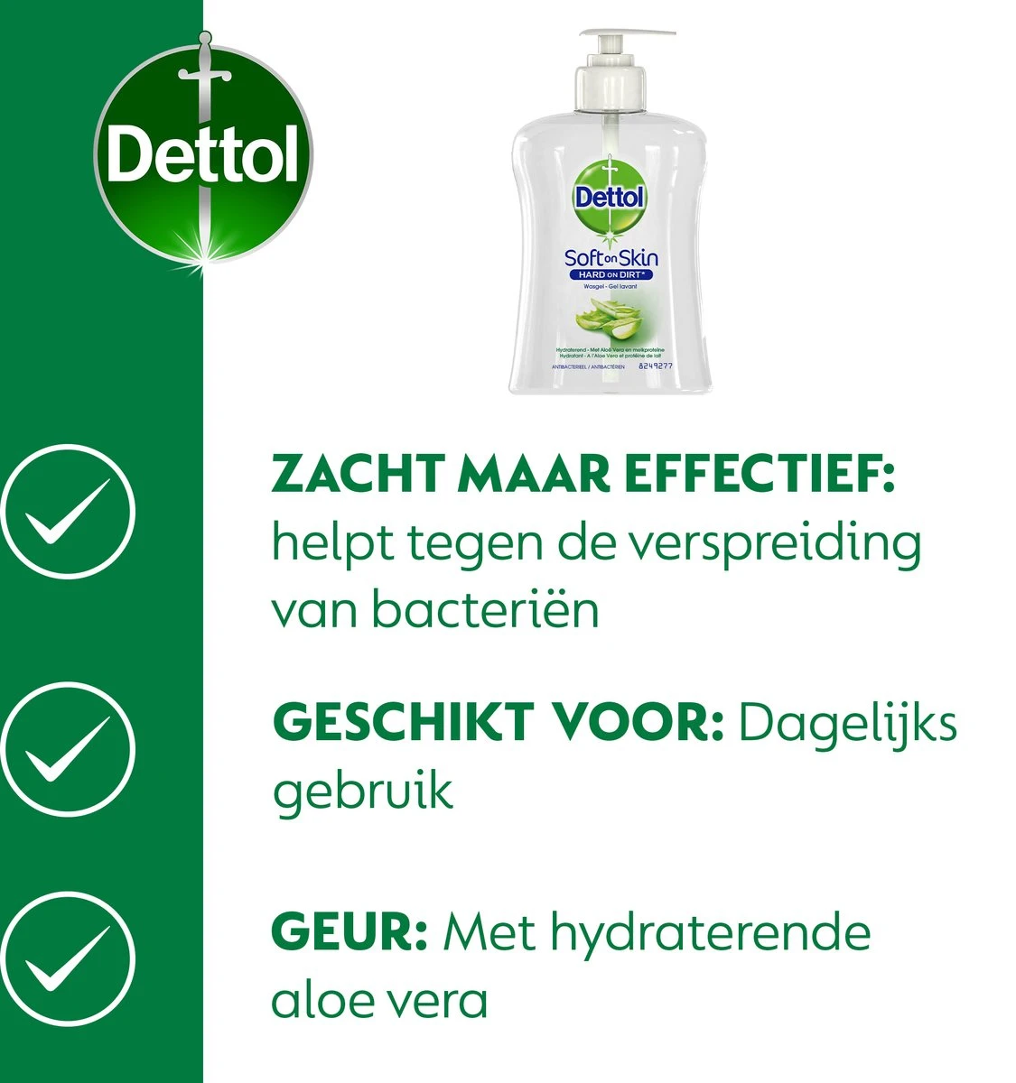 Dettol - Handzeep - Antibacterieel - Verzachtend - Aloë Vera - 6 X 250 Ml 10 Dettol - Handzeep - Antibacterieel - Verzachtend - Aloë Vera - 6 X 250 Ml - Afbeelding 8