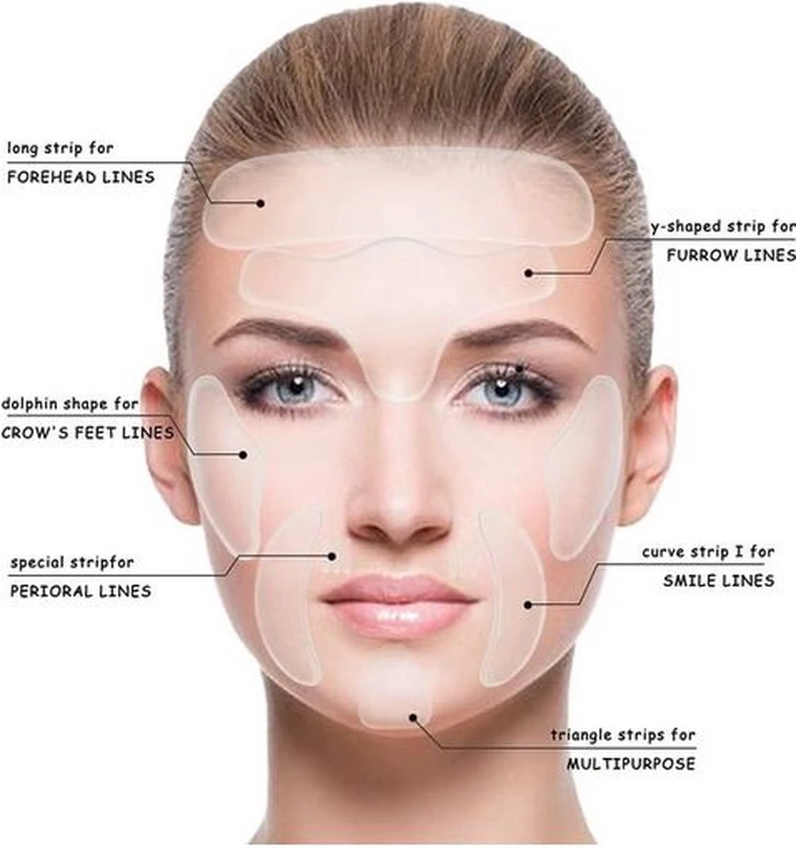 16 Stuks Anti-Rimpel Pads - Herbruikbaar - Silicone Huidverzorging - Tegen Rimpels En Lijntjes, Kin, Voorhoofd, Mond, Rimpelverwijderaar - Rimpels Verwijderen 4 16 Stuks Anti-Rimpel Pads - Herbruikbaar - Silicone Huidverzorging - Tegen Rimpels En Lijntjes, Kin, Voorhoofd, Mond, Rimpelverwijderaar - Rimpels Verwijderen - Afbeelding 2