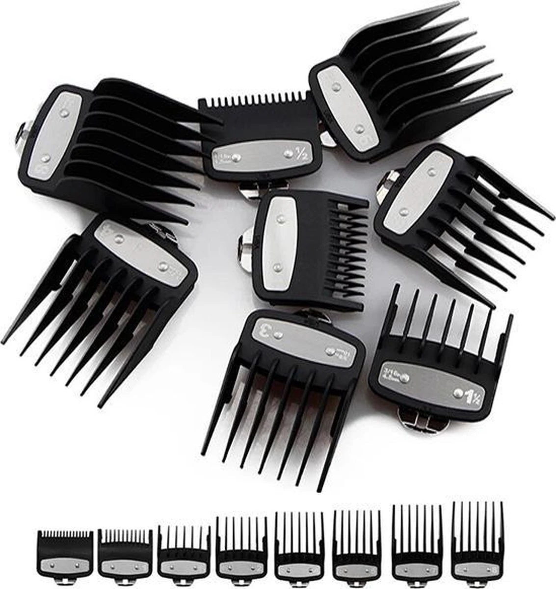 Opzetkammen Geschikt Voor Wahl Tondeuse Set 8 Stuks + Tondeuse Olie - Opzetkammen Voor Tondeuse 3 Opzetkammen Geschikt Voor Wahl Tondeuse Set 8 Stuks + Tondeuse Olie - Opzetkammen Voor Tondeuse