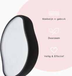 Merkloos Crystal Hair Removal Zwart - Crystal Hair Eraser - Epilator - Kristalpad - Ontharing - Pijnloos - Haarverwijderaar -Lichaamsverzorging Winkel 1134x1200 6
