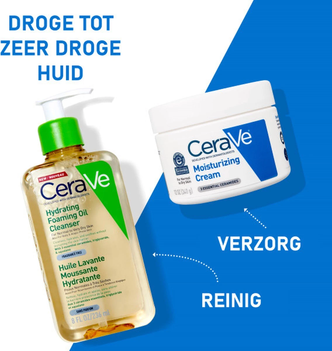CeraVe - Hydrating Foaming Oil Cleanser - Voor Normale Tot Droge Huid - 236ml 7 CeraVe - Hydrating Foaming Oil Cleanser - Voor Normale Tot Droge Huid - 236ml - Afbeelding 5