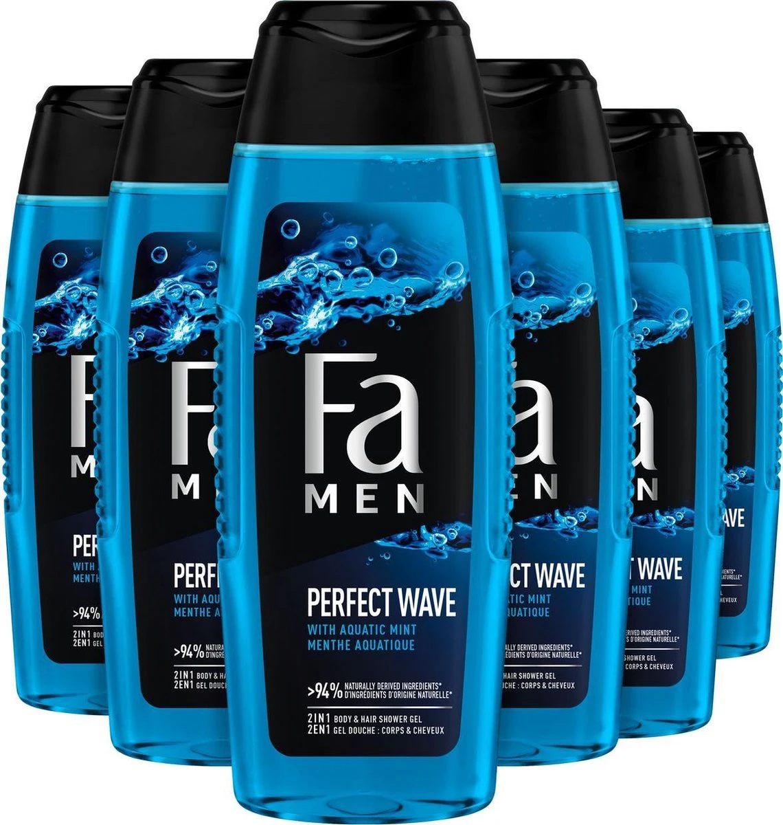 Fa Perfect Wave Douchegel 6x 250ml - Grootverpakking 3 Fa Perfect Wave Douchegel 6x 250ml - Grootverpakking