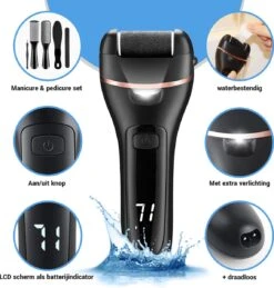 Elektrische Eeltverwijderaar INCL. Mani En Pedicure Set - Voetvijl - Eeltvijl - Eelt Verwijderaar -Oplaadbaar 16 Elektrische Eeltverwijderaar INCL. Mani En Pedicure Set - Voetvijl - Eeltvijl - Eelt Verwijderaar -Oplaadbaar -Lichaamsverzorging Winkel 1145x1200