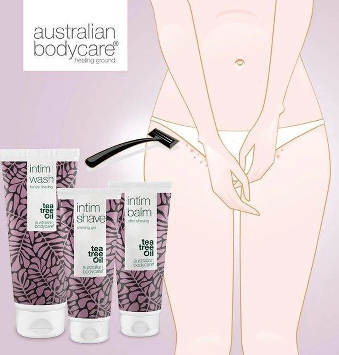 Serie Scheren Intieme Zone - 3 Producten Voor Het Verwijderen Van Rode Bultjes, Vlekjes En Ingegroeide Haren Na Het Scheren. De Serie Bevat: Intim Wash 200ml, Intim Shave 100ml, Intieme Aftershave Balsem 100ml | Australian Bodycare 4 Serie Scheren Intieme Zone - 3 Producten Voor Het Verwijderen Van Rode Bultjes, Vlekjes En Ingegroeide Haren Na Het Scheren. De Serie Bevat: Intim Wash 200ml, Intim Shave 100ml, Intieme Aftershave Balsem 100ml | Australian Bodycare - Afbeelding 2