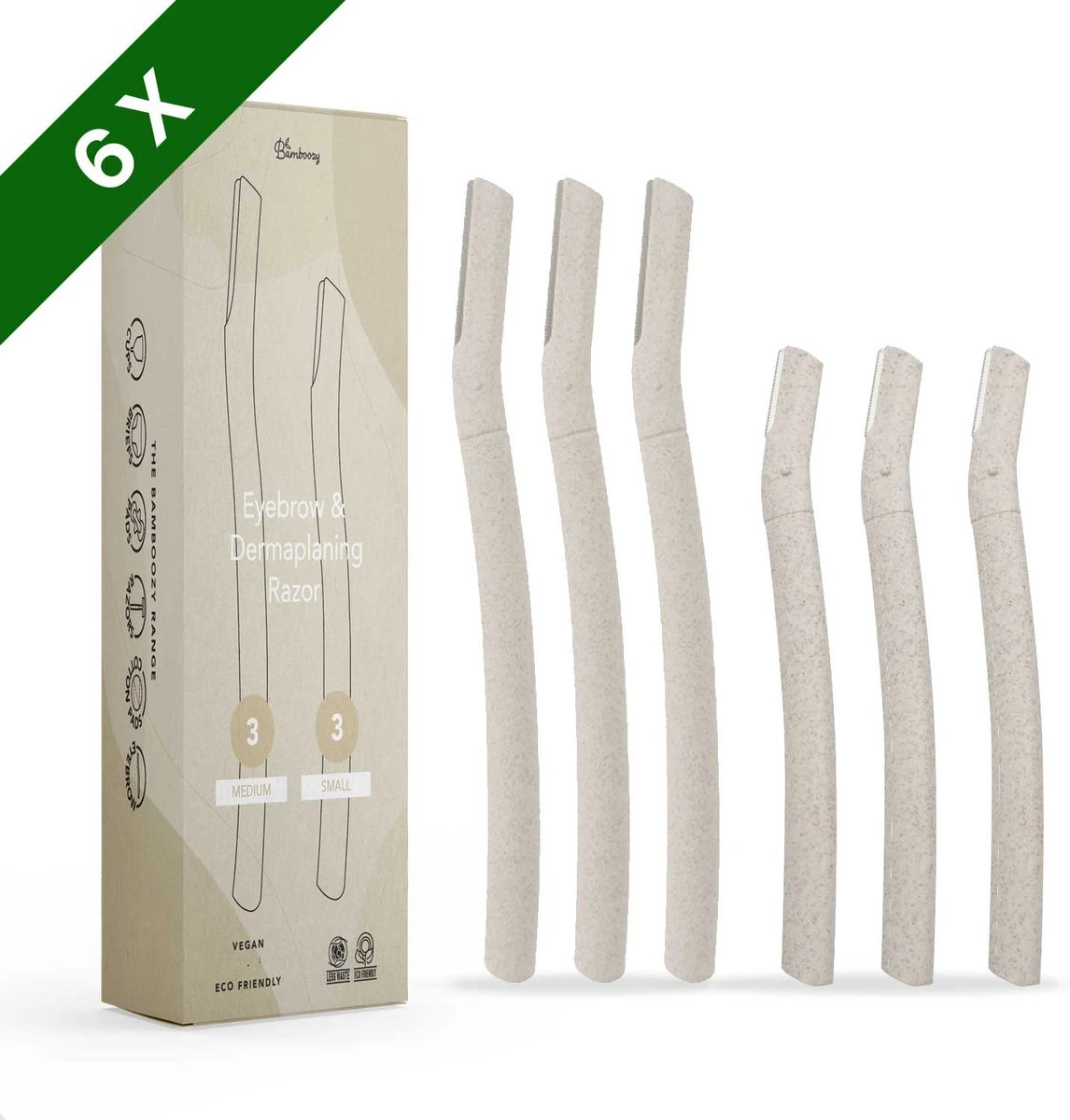 Bamboozy Dermaplaning 6x Wenkbrauw Scheermesje Mesje Van Tarwestro - Scheermes Gezicht Intieme Streek - Wenkbrauw Trimmer Epileren Eyebrow Razor 3 Bamboozy Dermaplaning 6x Wenkbrauw Scheermesje Mesje Van Tarwestro - Scheermes Gezicht Intieme Streek - Wenkbrauw Trimmer Epileren Eyebrow Razor