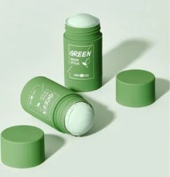 MENGSIQI - Green Mask Stick - Huidverzorging - Gezichtsmasker - Kleimasker - Mee Eters & Acne Verwijderen - Acne Verzorging - Vette Huid - Mee-eter Verwijderaar - Poriën Reiniger -Blackhead - Unisex - Verzachtend -Verkoelend - Dermatologisch Getest -Lichaamsverzorging Winkel 1150x1200 1