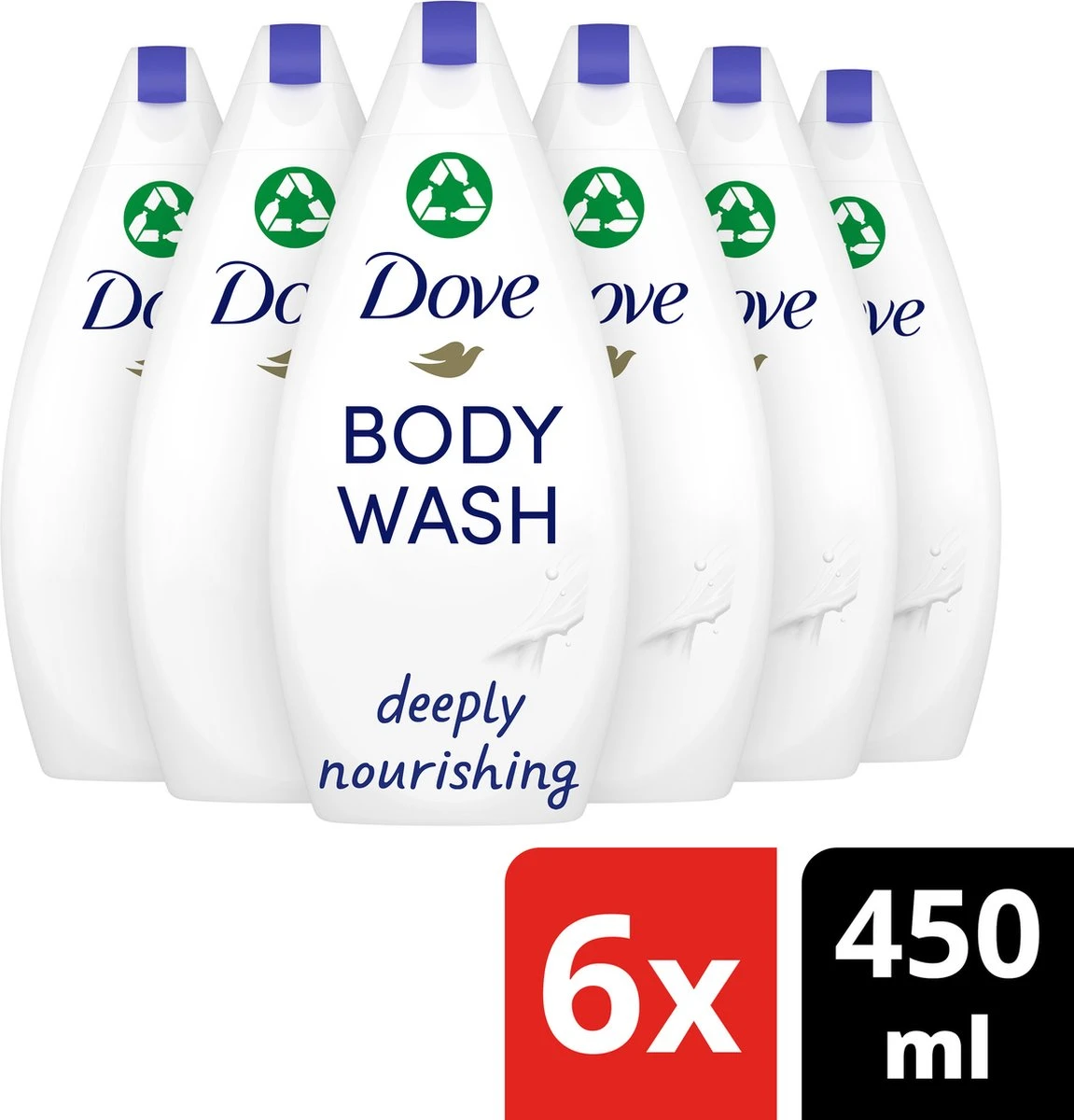 Dove Douchegel Deeply Nourishing - 6 X 450 Ml - Voordeelverpakking 4 Dove Douchegel Deeply Nourishing - 6 X 450 Ml - Voordeelverpakking - Afbeelding 2
