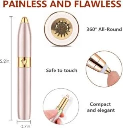 Draagbare Wenkbrauw Epilator - Haar Remover Pen - USB Trimmer -Lichaamsverzorging Winkel 1153x1200 5