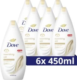 Dove Nourishing Silk Douchegel - 6 X 450 Ml - Voordeelverpakking -Lichaamsverzorging Winkel 1153x1200 6
