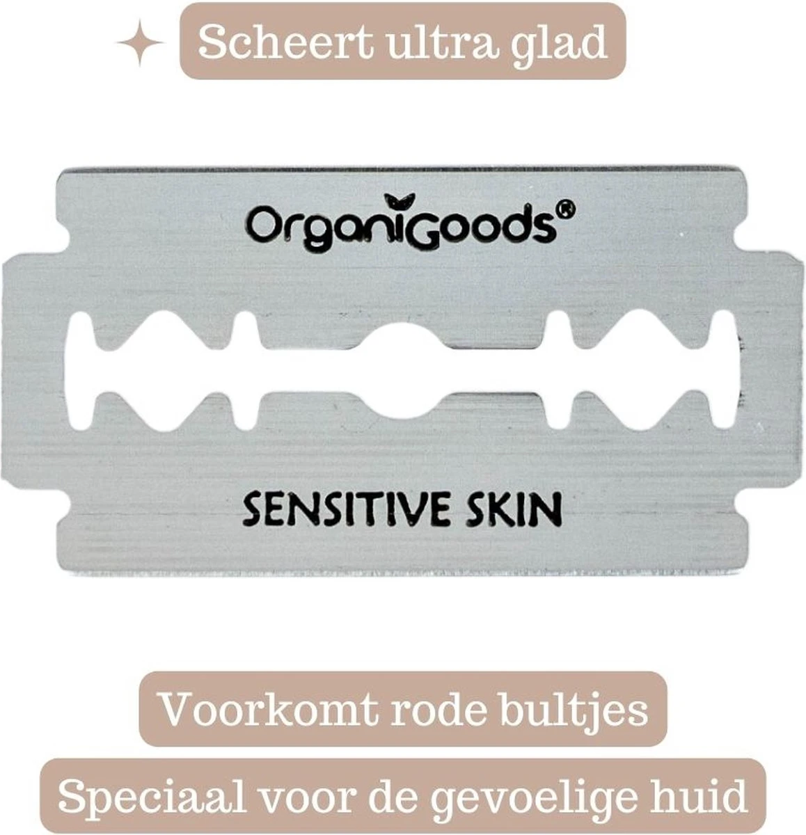 OrganiGoods Safety Razor Blades - 50 Stuks - Mesjes - Platinum Scheermesjes - Navulling Mesjes - Alle Lichaamsdelen - Double Edge Blade Scheermes - Zero Waste 6 OrganiGoods Safety Razor Blades - 50 Stuks - Mesjes - Platinum Scheermesjes - Navulling Mesjes - Alle Lichaamsdelen - Double Edge Blade Scheermes - Zero Waste - Afbeelding 4