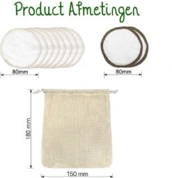 Wasbare Wattenschijfjes 10 Bamboe Wattenschijfjes - Herbruikbare Wattenschijfjes - Make Up Pads Zoogcompressen Zero Waste 20 Wasbare Wattenschijfjes 10 Bamboe Wattenschijfjes - Herbruikbare Wattenschijfjes - Make Up Pads Zoogcompressen Zero Waste -Lichaamsverzorging Winkel 1160x1200 9