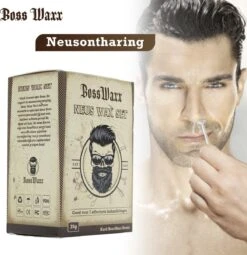 BossWax - Neusontharing Set - Nose Wax Kit - Neuswax - Ontharingswax - 7 Maanden Neusvrij - Speciaal Voor Mannen
