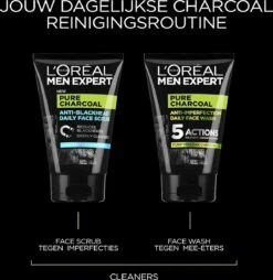 L’Oréal Paris Men Expert Pure Charcoal Gezichtsreiniging - 6 X 100 Ml - Voordeelverpakking -Lichaamsverzorging Winkel 1167x1200 1