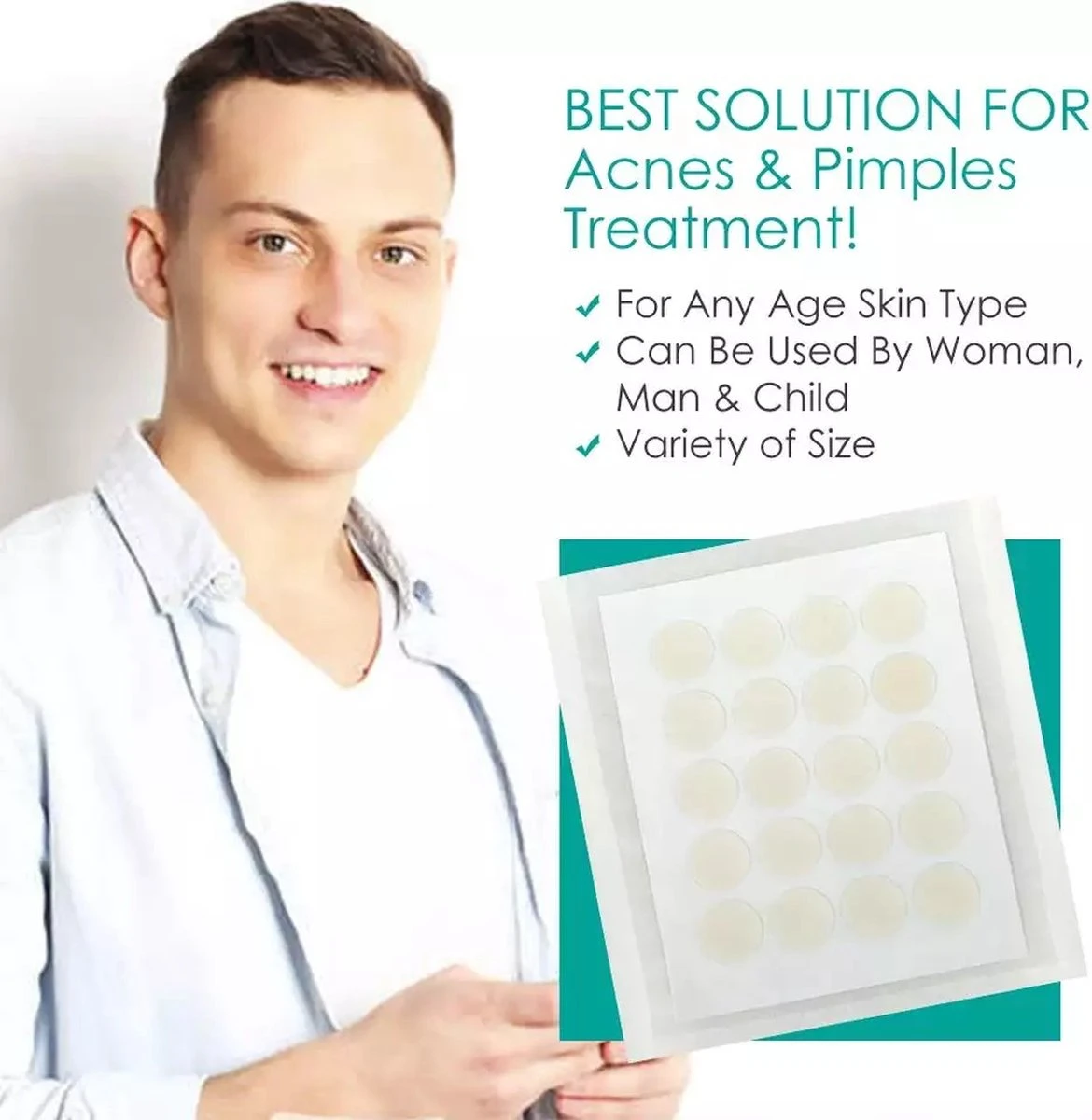 Pimple Patches - Acne Patches - Pimple Patch - Puisten Pleisters - Acne Pleister - 108 Stuks 5 Pimple Patches - Acne Patches - Pimple Patch - Puisten Pleisters - Acne Pleister - 108 Stuks - Afbeelding 3